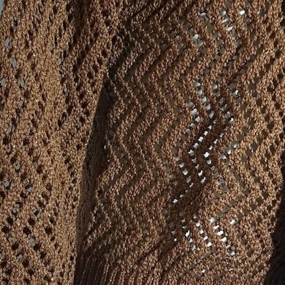 NWT Ellen Tracy Shaw Collar Crocheted Shrug Cardigan - Picture 4 of 9